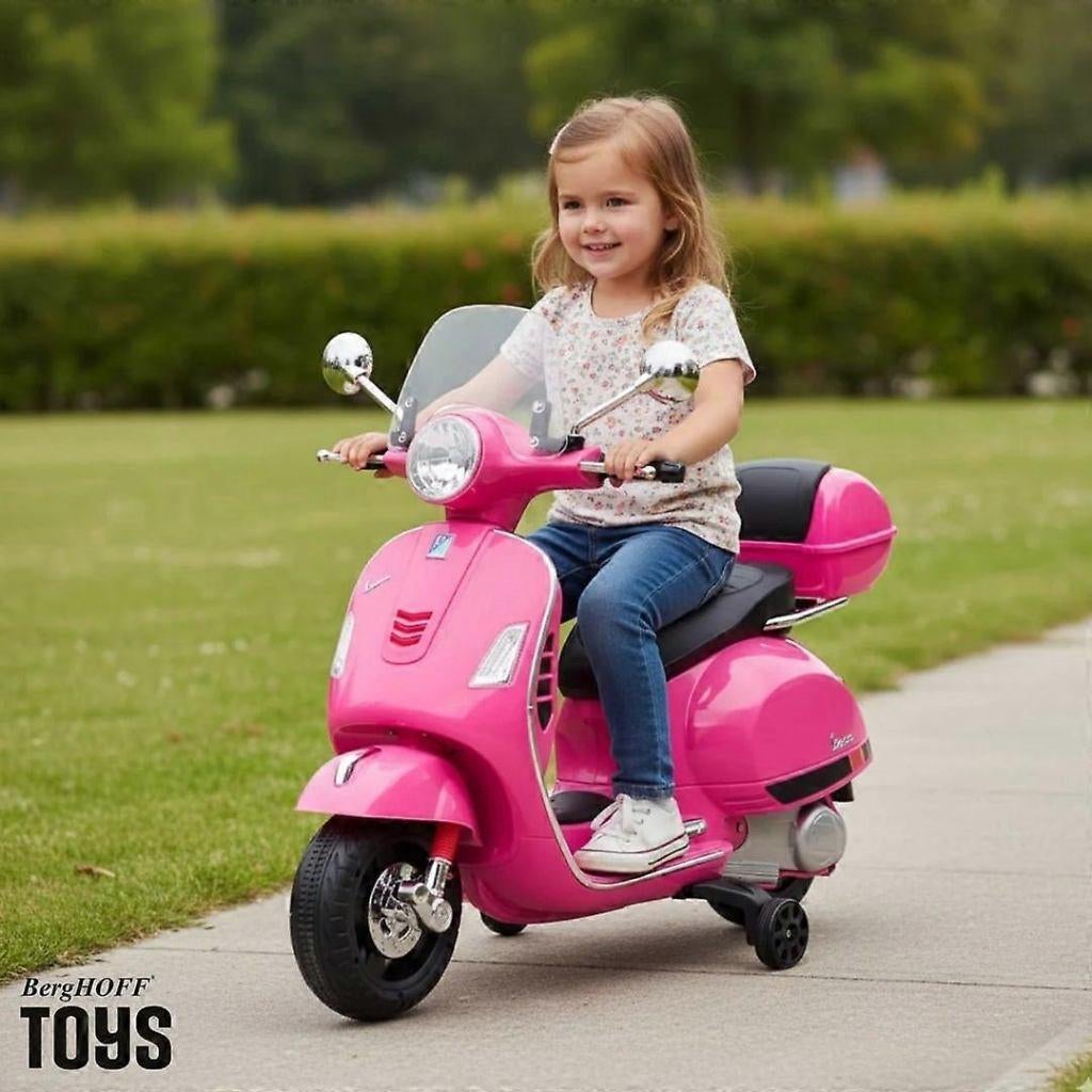 Vespa kinderscooter Roze 12 volt, Kinderen en Baby's, Ophalen, Nieuw