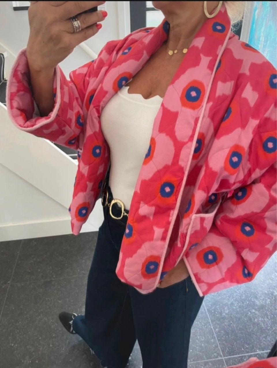 Les Jumelles, NIEUW, super leuk kimono jas/vest, one size, Ophalen of Verzenden, Nieuw, Maat 38/40 (M), Meerkleurig