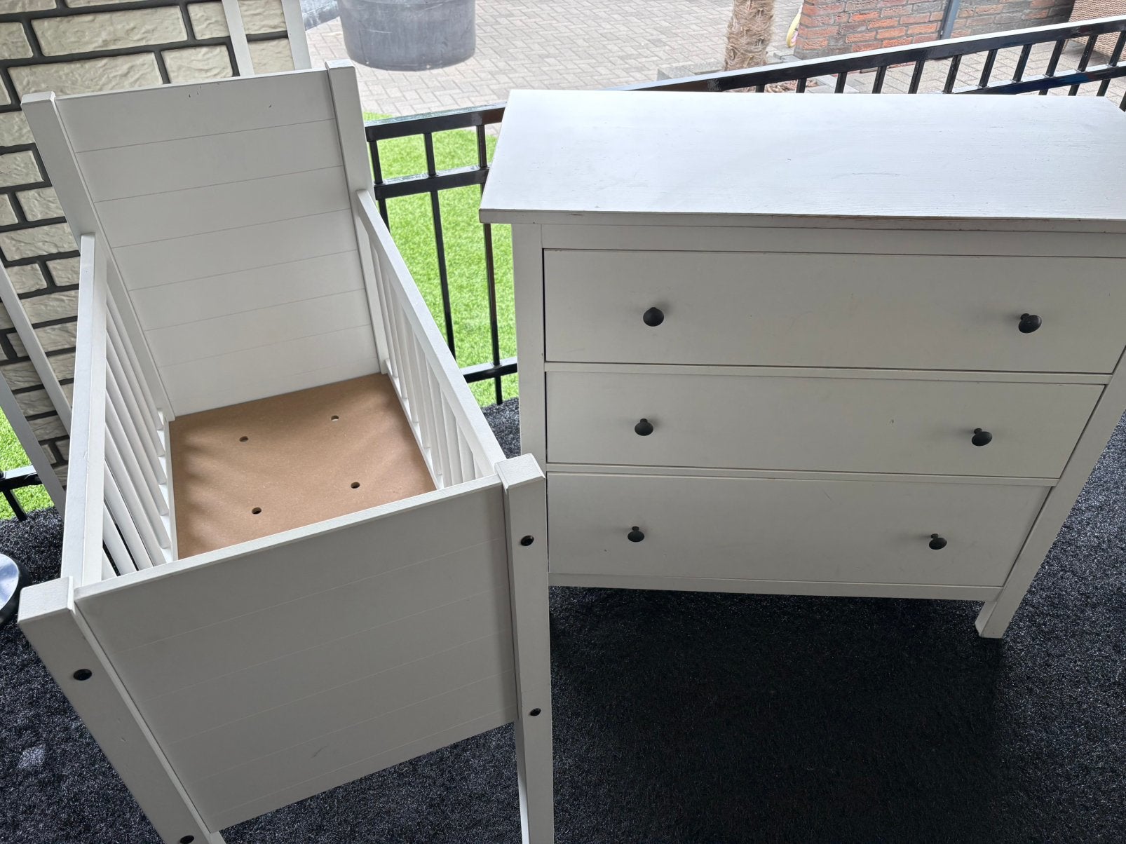 Commode met wiegje, Ophalen of Verzenden, Gebruikt, Wieg