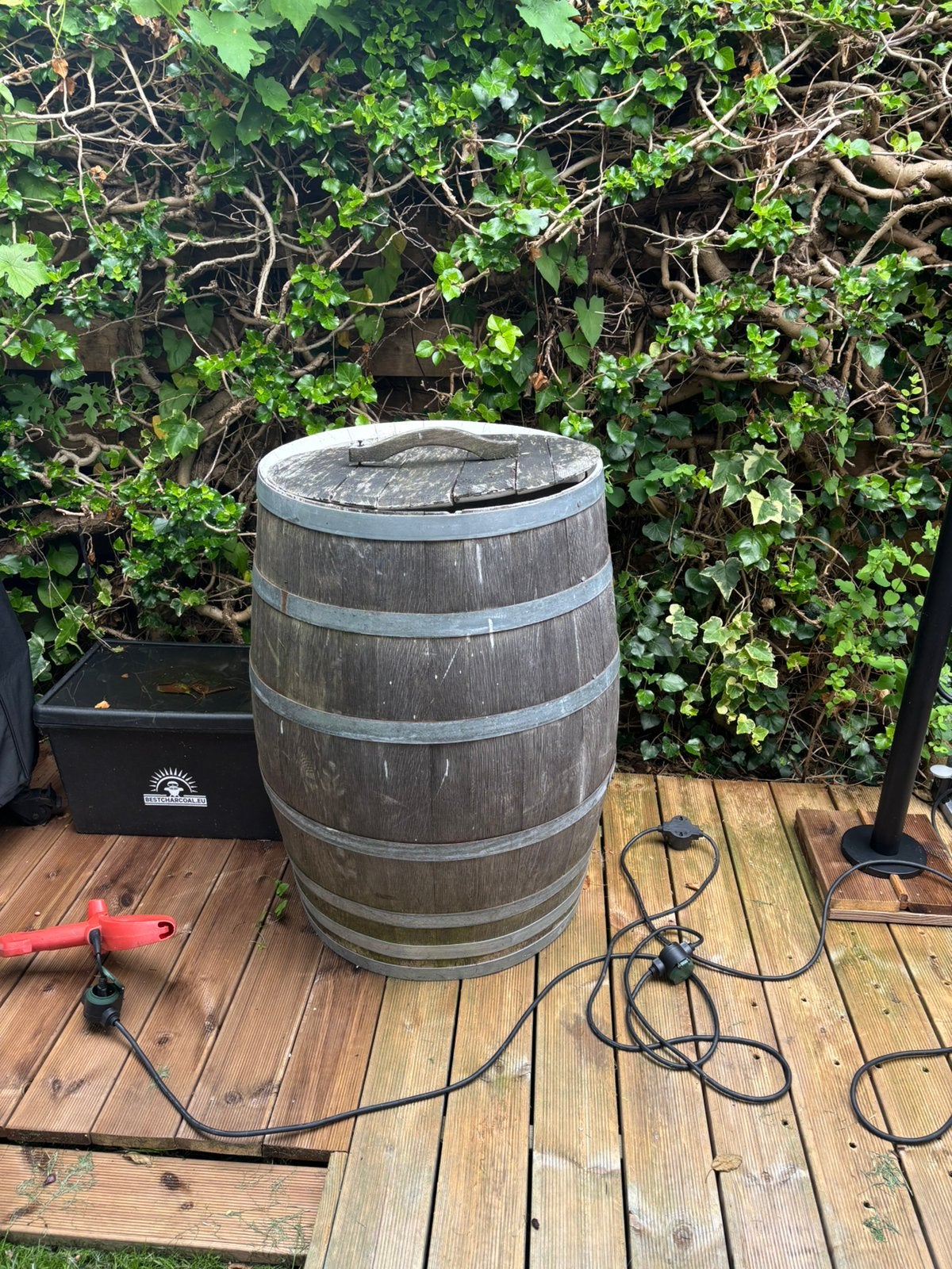 Regenton, 150 liter of meer, Ophalen of Verzenden, Gebruikt