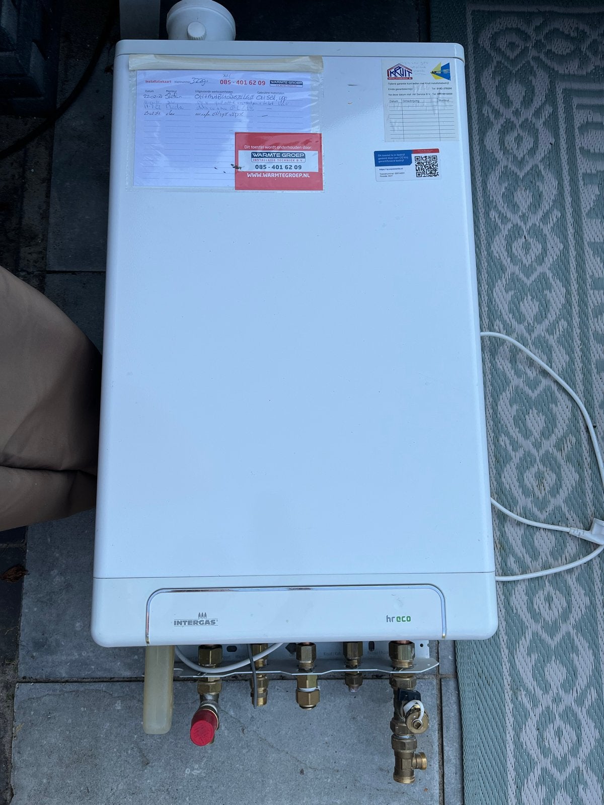 Intergas HReco 36 CV-ketel (2018), Ophalen, Gebruikt, Hoog rendement (Hr), Cv-ketel of Combi-ketel