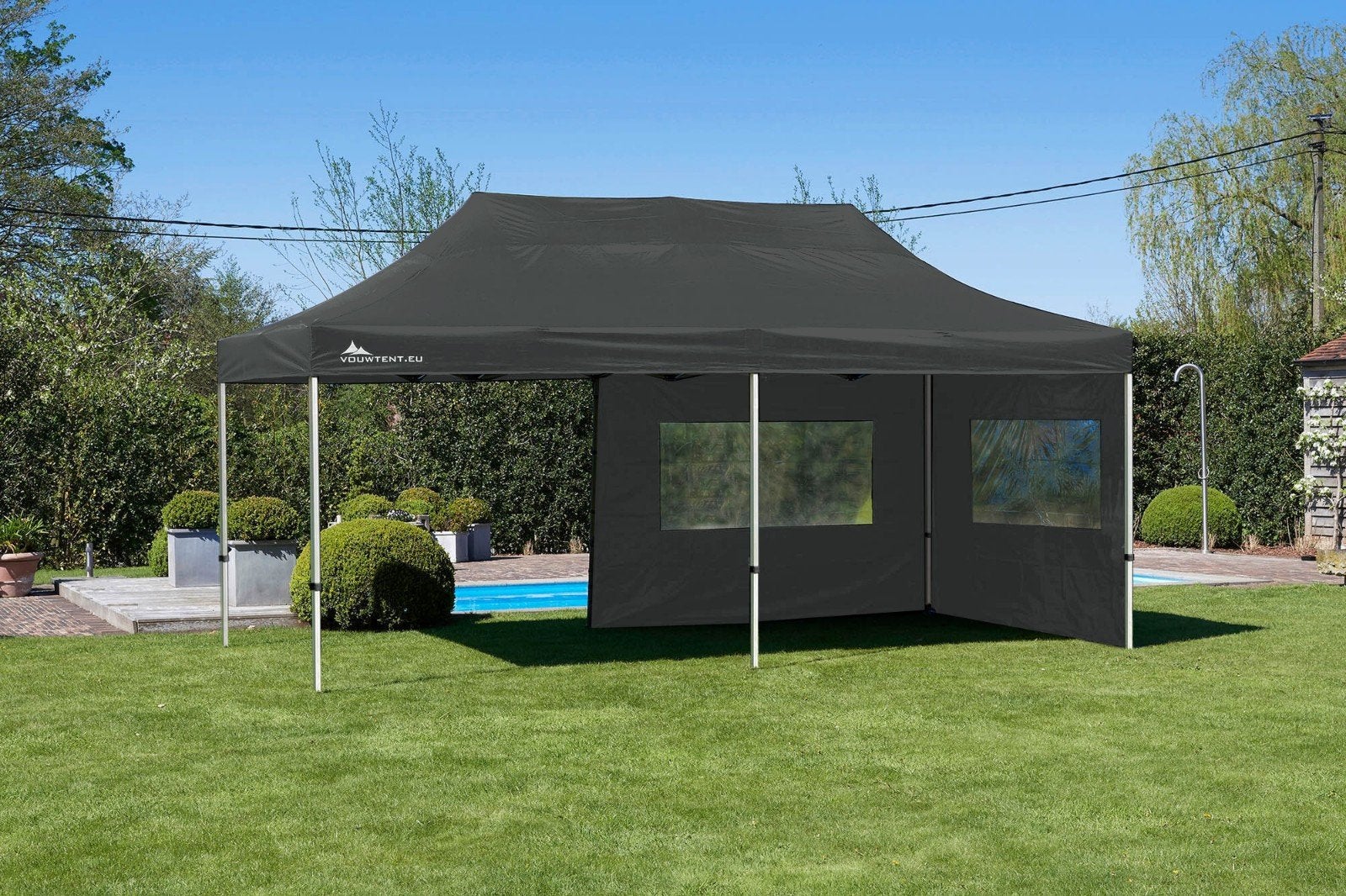 Te huur: vouwtent zwart 6x3, Opvouwbaar, Minder dan 4 meter, Zo goed als nieuw, 5 tot 8 meter