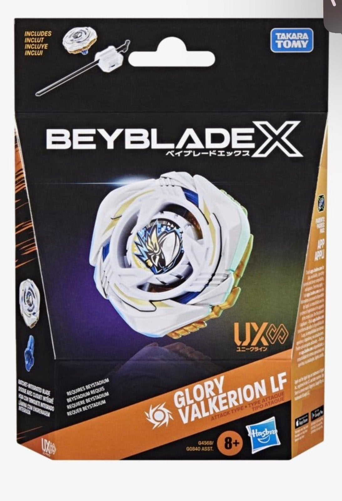 beyblade x glory valkerion lf ux infinity starterpack, Ophalen of Verzenden, Nieuw, Jongen of Meisje