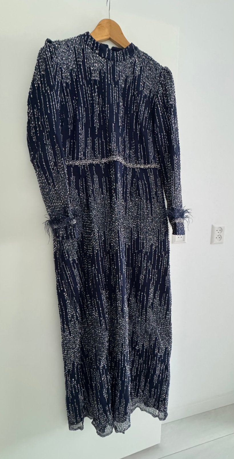 Pınar şems abiye maat 46, Kleding | Dames, Ophalen of Verzenden, Zo goed als nieuw, Maat 46/48 (XL) of groter, Blauw