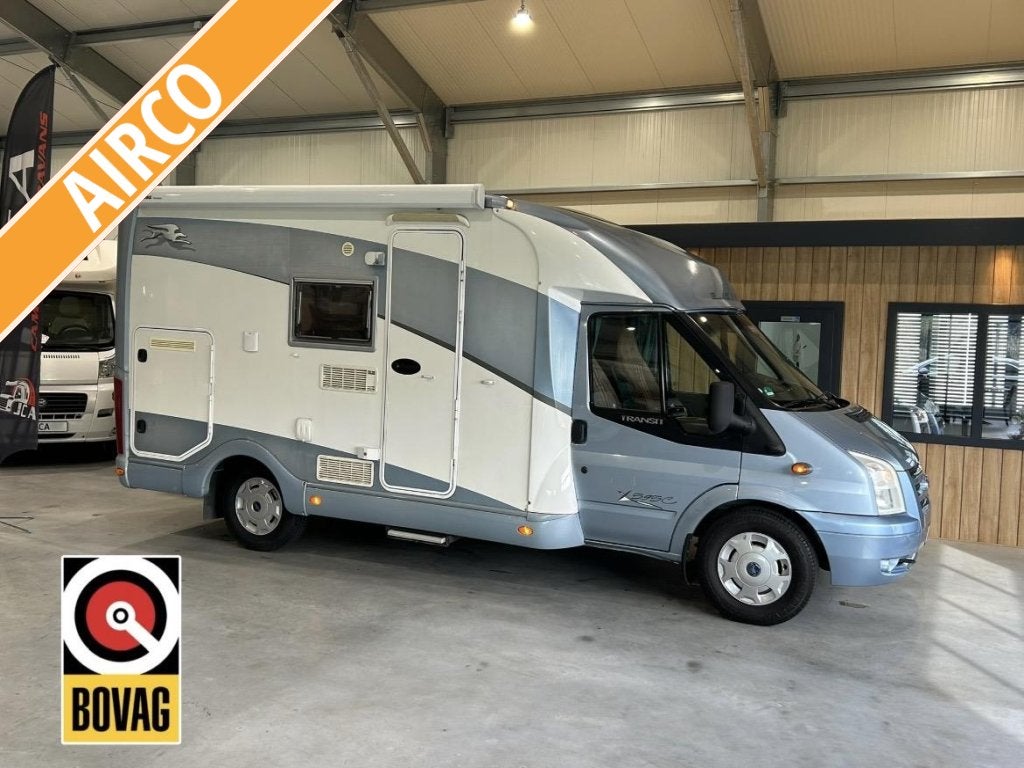 Laika Compact X595C Garage/Airco Ford 130PK 2008, Caravans en Kamperen, Elektrische ramen, Ringverwarming, Ford, 6 tot 7 meter