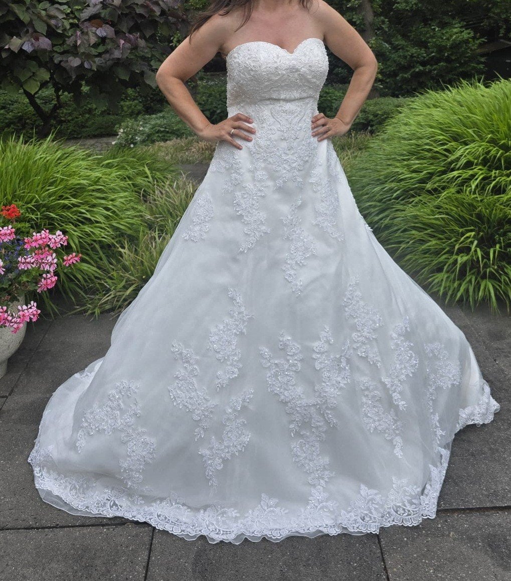 Trouwjurk / bruidsjurk Affezione Sposa Couture 40 t/m 44, Kleding | Dames, Verzenden, Zo goed als nieuw, Wit, Trouwjurk