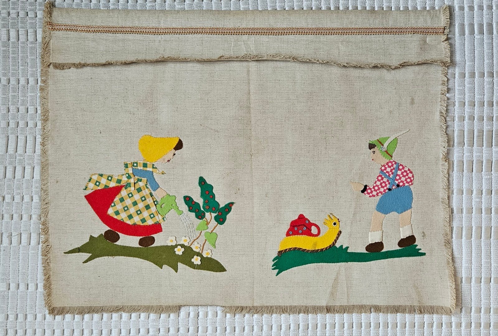 Vintage wanddecoratie op doek voor de kinderkamer, Ophalen of Verzenden
