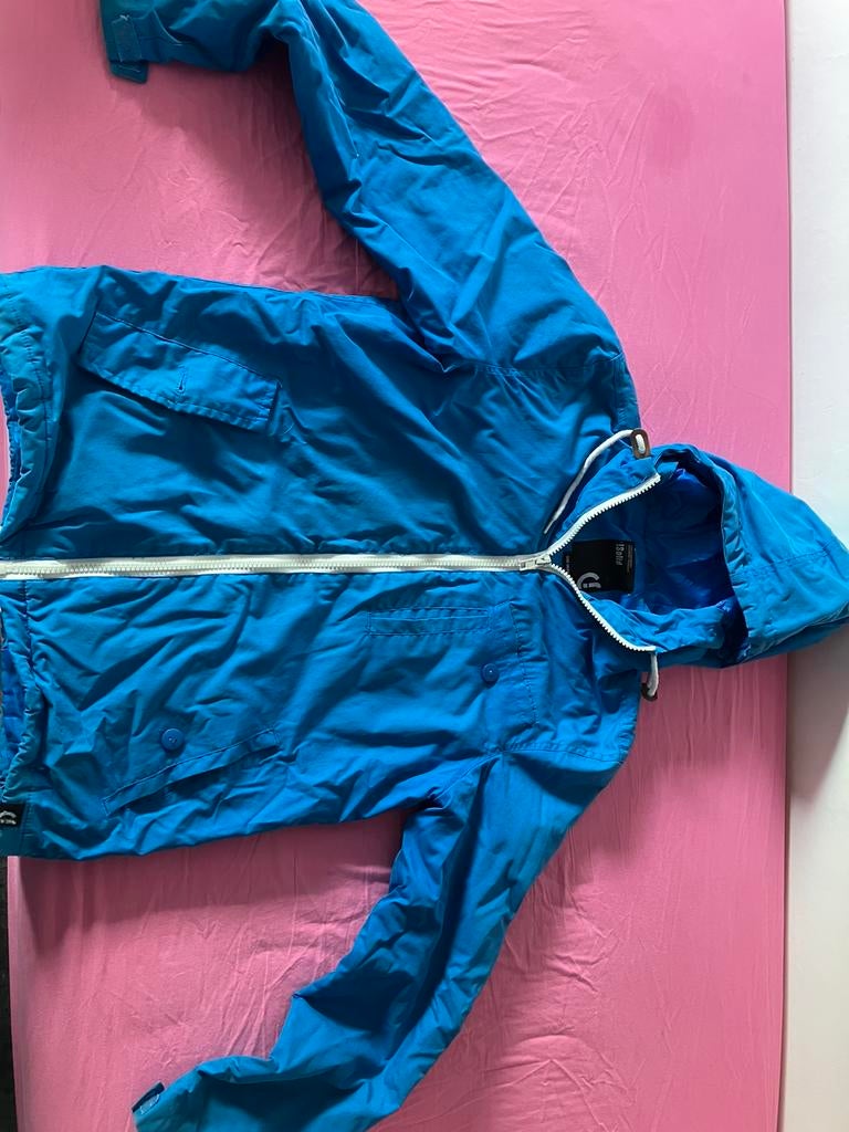 Solid jas blauw maat M, Ophalen of Verzenden, Zo goed als nieuw, Regenjas