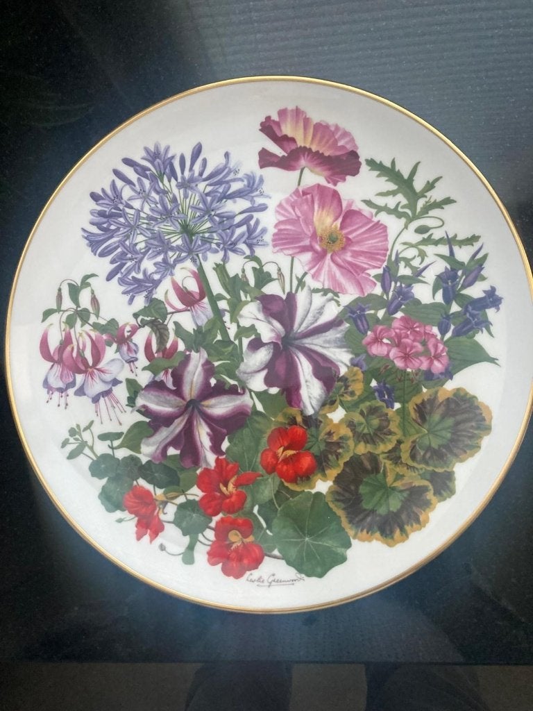 Wedgwood FLOWERS OF THE YEAR AUGUST Franklin Porcelain 1978, Ophalen of Verzenden