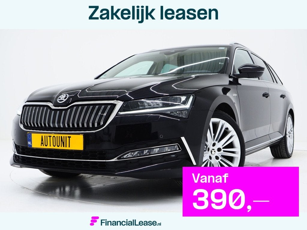 Skoda Superb Combi 1.4 TSI iV Laurin & Klement | Canton | Le, Gebruikt, Beige, 4 cilinders, Zwart
