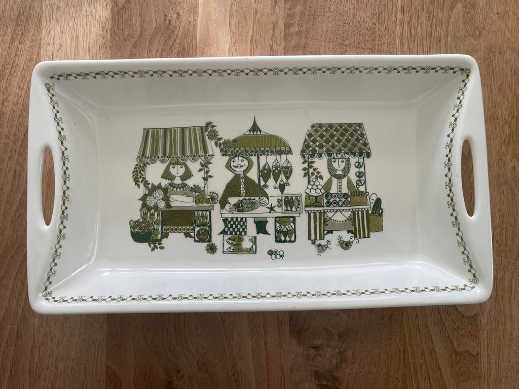Figgjo Flint Turi design Market Norway ovenschaal vintage, Ophalen of Verzenden