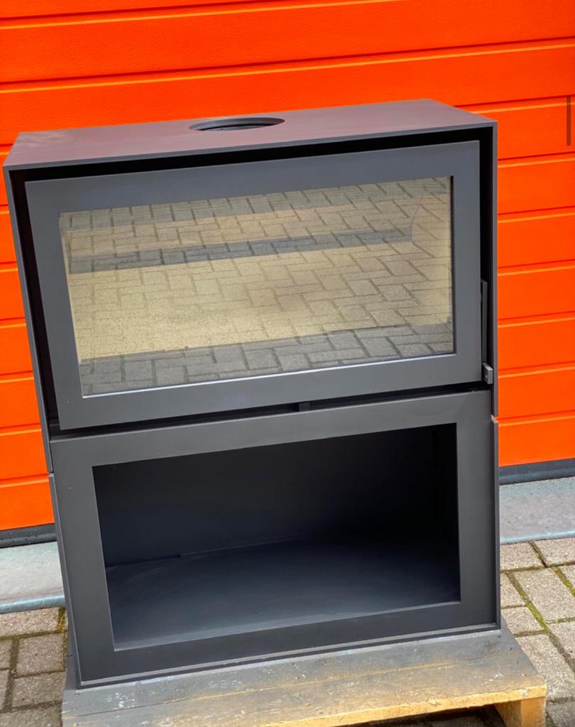 Vrijstaande houtkachel Barbas Box 20/75 demo, Huis en Inrichting, Kachels, Ophalen, Zo goed als nieuw, Hout, Houtkachel