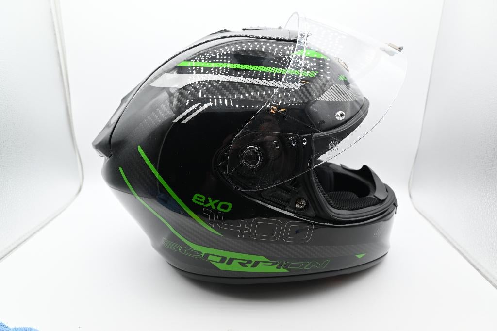 Scorpion exo 1400 evo carbon (zwart/groen), Ophalen of Verzenden, Nieuw, Medium, Scorpion
