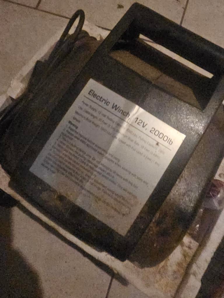 Elektrische Lier met Afstandsbediening - Compleet, Ophalen of Verzenden, Gebruikt, Elektrisch