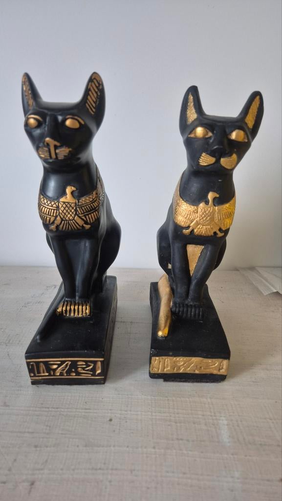 Reproductie beeldje Egyptische kattengodin Bastet, Ophalen of Verzenden, Zo goed als nieuw