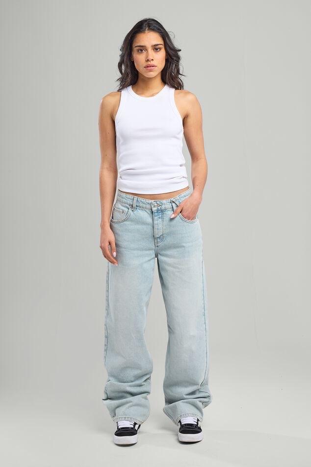 America Today loose montana low waist 26, Ophalen, Blauw, Zo goed als nieuw, W27 (confectie 34) of kleiner