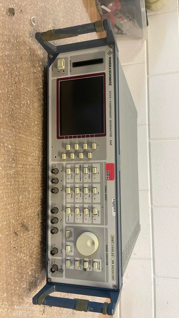 ROHDE&SCHWARZ ccvs + component generator saf 2007.1005.02, Ophalen of Verzenden, Gebruikt