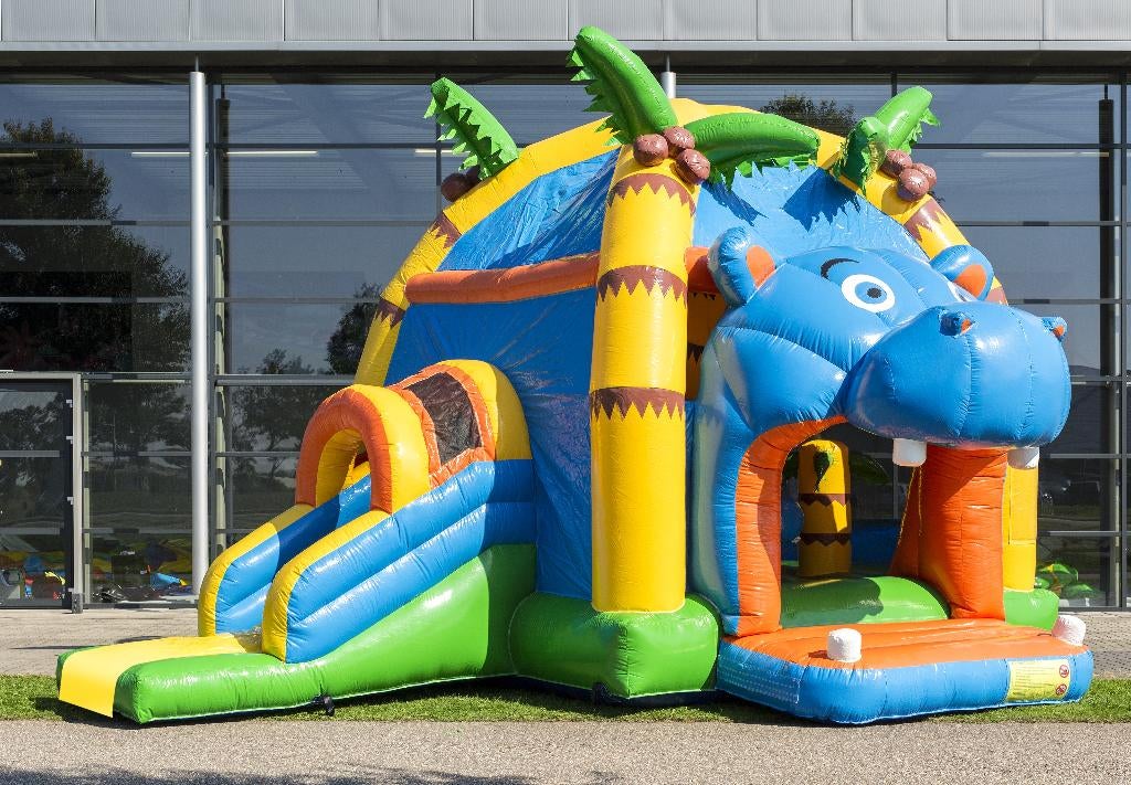 Te Huur: Nijlpaard Springkussen, Ophalen, Zo goed als nieuw, Verjaardag
