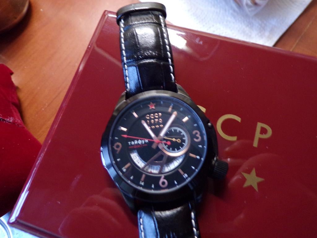 CCCP Shchuka CP-7011-03, Sieraden, Tassen en Uiterlijk, Horloges | Heren, Overige merken, Leer, Staal, Polshorloge