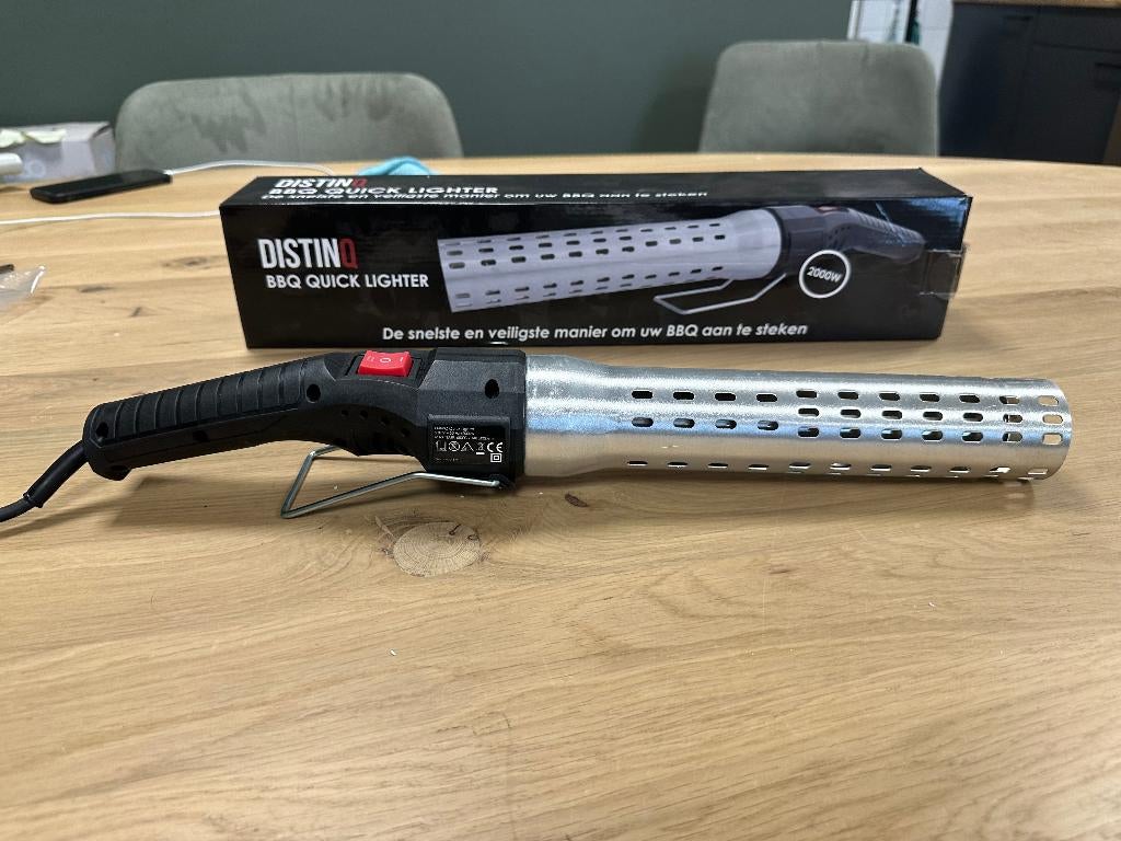Electrische BBQ aansteker zilver, 2000 W, Contact@semacobv.nl, Ophalen of Verzenden, Zo goed als nieuw, Semaco