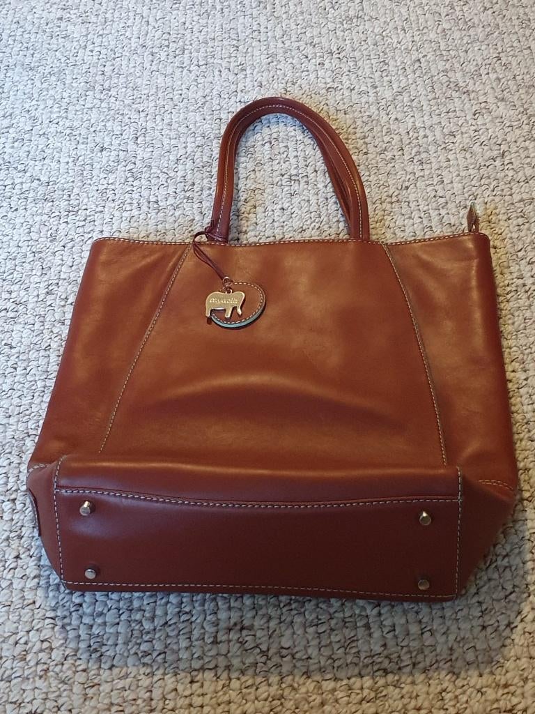 Mywalit leren verticale hand-/laptoptas, Ophalen of Verzenden, Nieuw, Bruin, Handtas