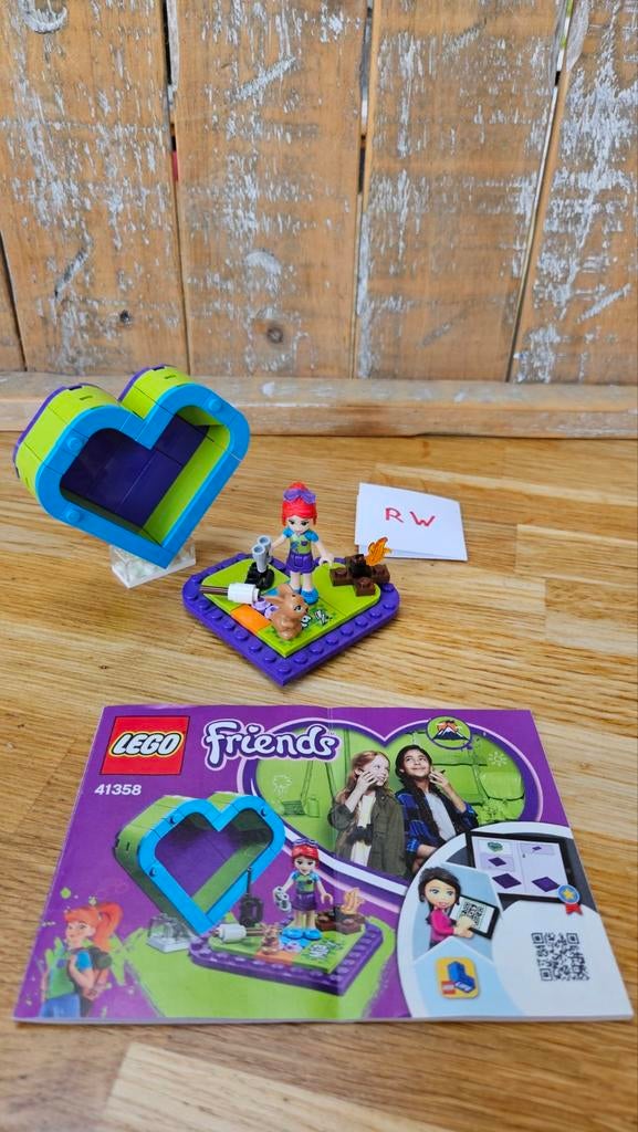 Lego Friends 41358 Mia's hartvormige doos - Compleet!, Ophalen of Verzenden, Zo goed als nieuw, Complete set, Lego