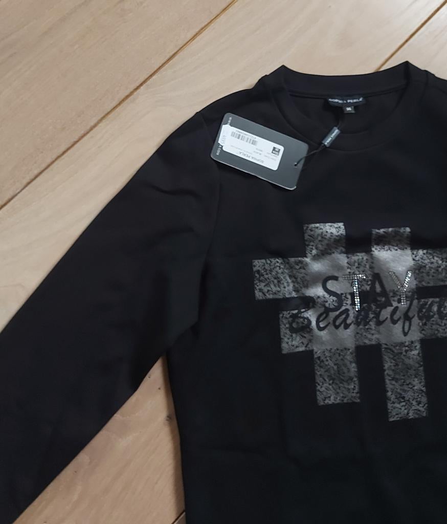 Nw SOPHIA PERLA dames shirt maat 36, Zwart, Nieuw, Ophalen of Verzenden, Lange mouw