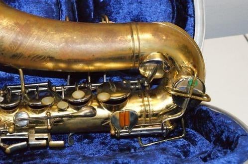 15785 Buescher Aristocrat Altsaxofoon 1937 + 3 mnd GARANTIE, Ophalen of Verzenden, Zo goed als nieuw, Alt