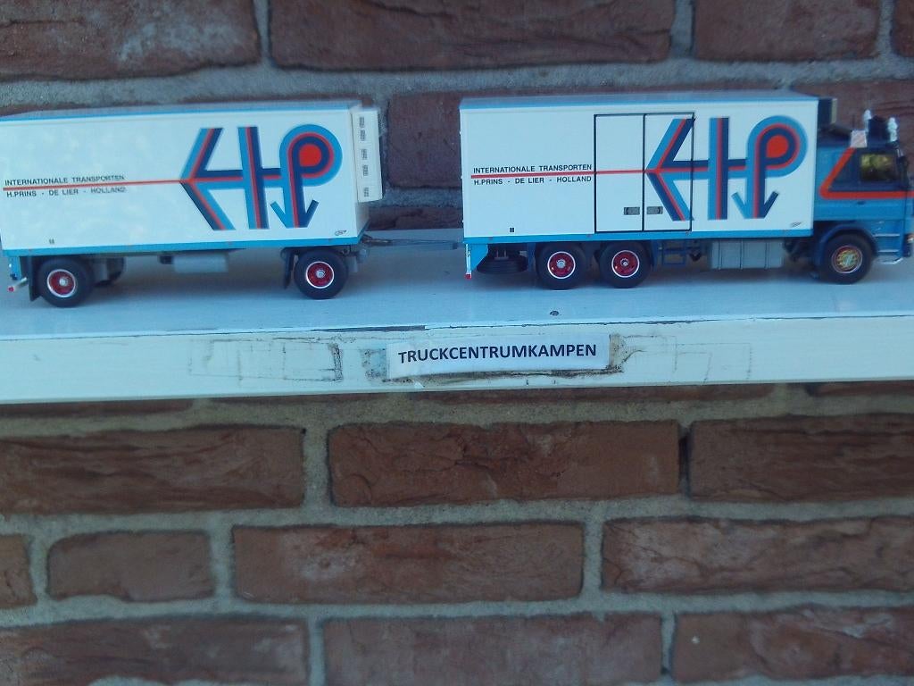 Tekno  Scania  142  V8  Motorwagen + Aanhanger  Hans  Prins., Hobby en Vrije tijd, Modelauto's | 1:50, Ophalen of Verzenden, Nieuw