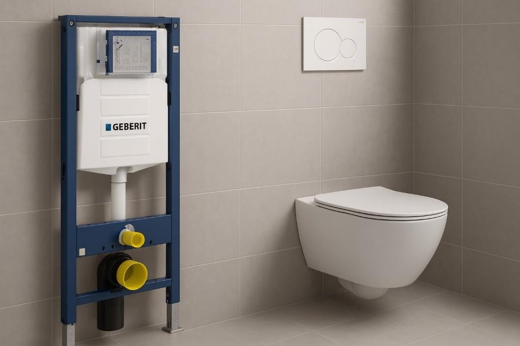 Wc Geberit set up320 + Wc + drukplaat sigma01 Actie!!, Ophalen of Verzenden, Nieuw, Toilet
