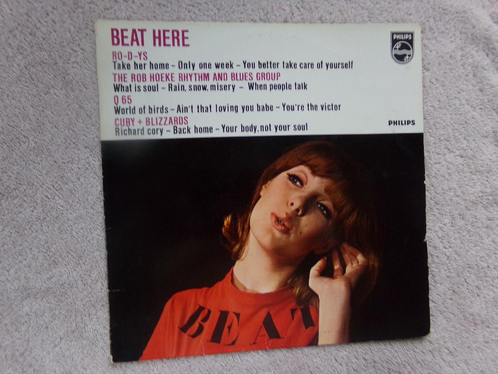 BEAT HERE ( o.a . Cuby + Blizzards / RODYS / Q 65  ) sixties, Cd's en Dvd's, Vinyl | Rock, Zo goed als nieuw, Overige genres, 12 inch