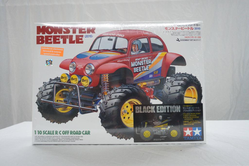 Nieuw in folie Tamiya 47419 Monster Beetle Black Edition NIB, Hobby en Vrije tijd, Modelbouw | Radiografisch | Auto's, Elektro