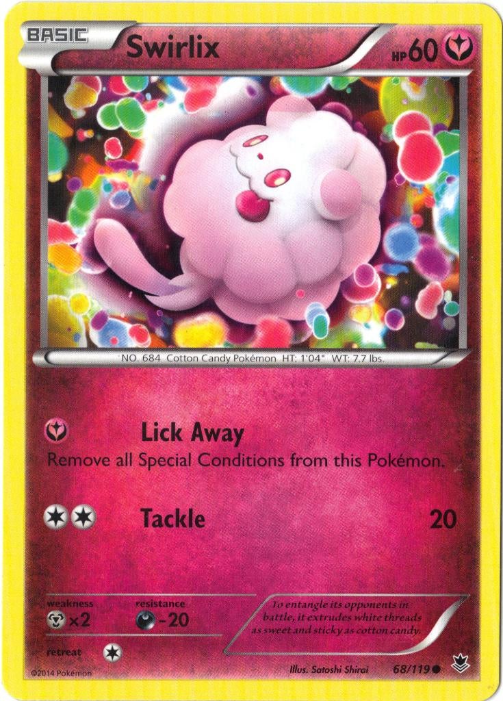 Phantom Forces,  Swirlix [common] 68/119, Hobby en Vrije tijd, Verzamelkaartspellen | Pokémon, Nieuw, Losse kaart, Ophalen of Verzenden