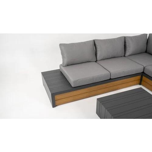 Showroom model Loungeset Buitenbank tuinbank loungebank, Ophalen of Verzenden, Zo goed als nieuw, Aluminium