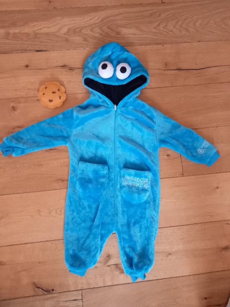 Koekiemonster Onesie Maat 86-92, Ophalen of Verzenden, Zo goed als nieuw, Sesamstraat, Jongetje of Meisje