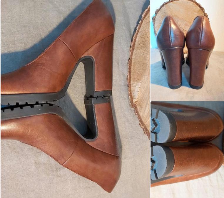 MM6 Maison Margiela leren pumps schoenen hoge hakken 39, Bruin, Verzenden, Nieuw, Schoenen met hoge hakken