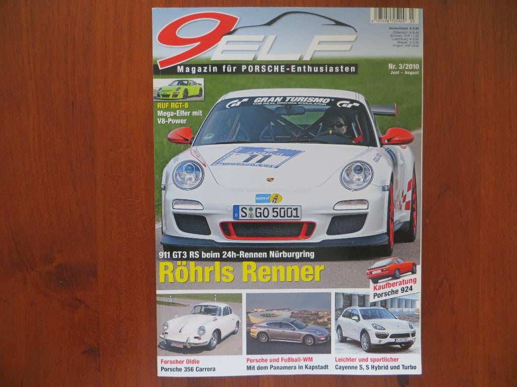Porsche 9Elf 3 2010 Ruf RGT-8, 924, 356 B Carrera 2, Cayenne, Ophalen of Verzenden, Nieuw, Porsche