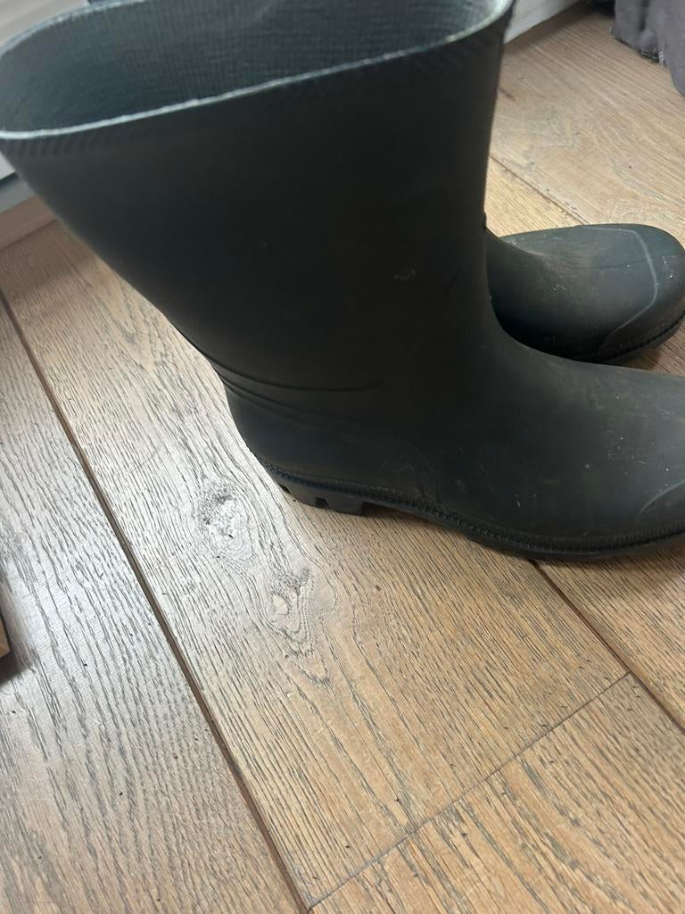 Regenlaarzen grijs/ zwart maat 39, Tuin en Terras, Werkkleding, Ophalen of Verzenden, Gebruikt, Laarzen