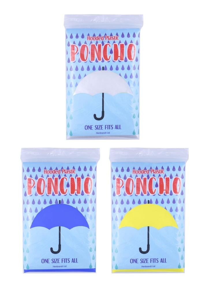 Partij wegwerp poncho in 3 kleuren, ., Nieuw, Ophalen of Verzenden, .