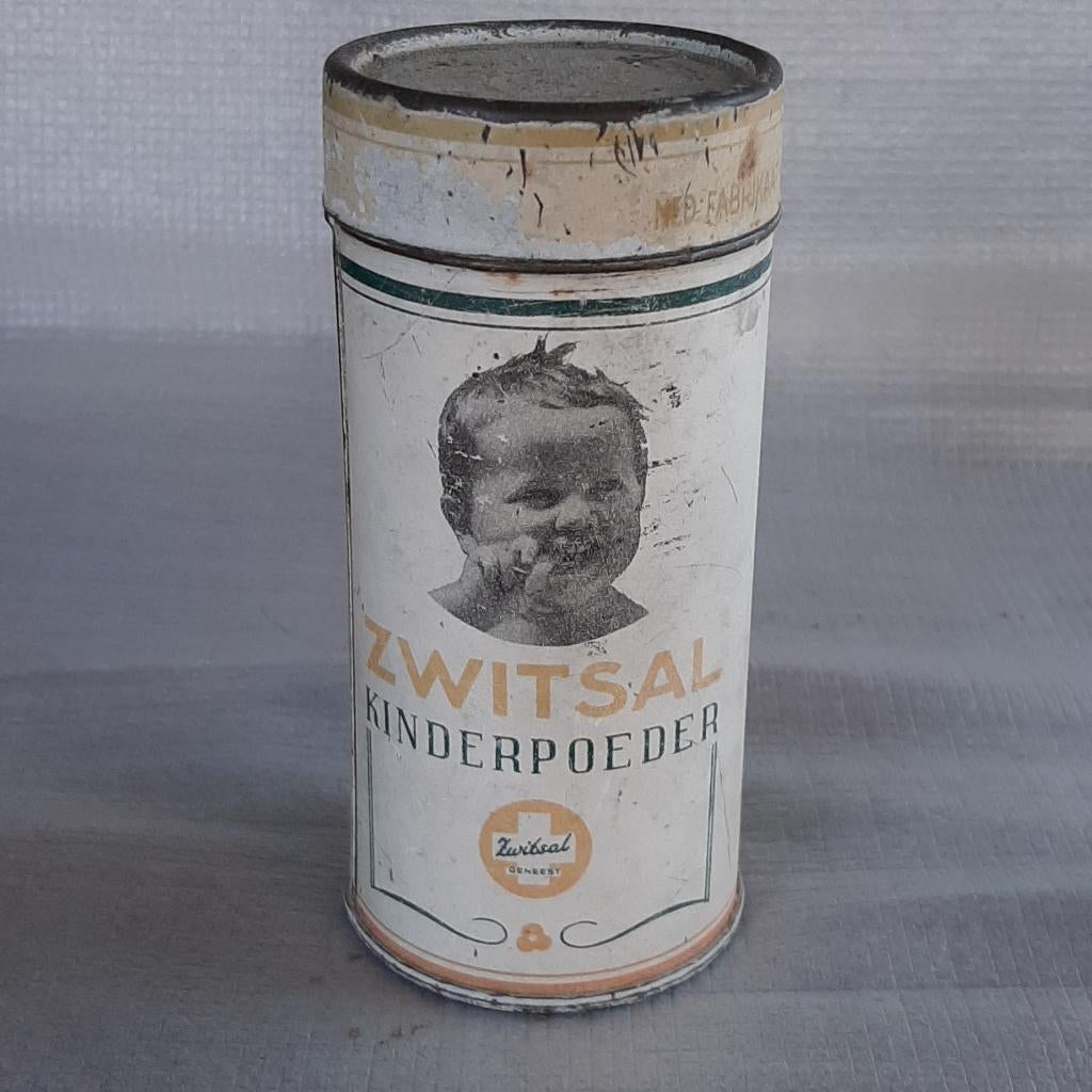 oud blikje Zwitsal kinderpoeder, Verzamelen, Ophalen, Gebruikt, Overige