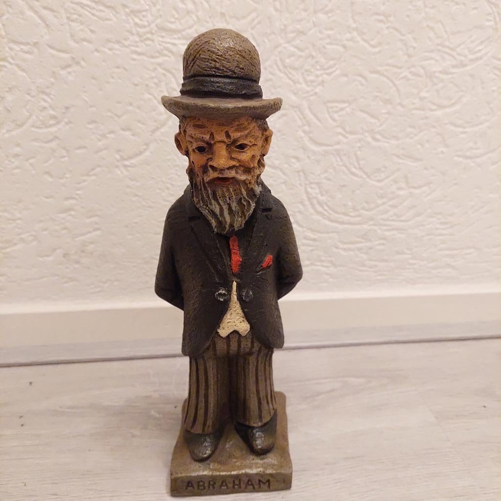 Antiek Abraham Beeldje - 25 cm, Antiek en Kunst, Kunst | Beelden en Houtsnijwerken, Ophalen of Verzenden