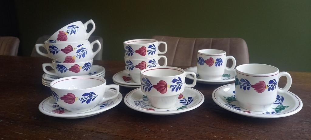 Origineel Boerenbont servies van Boch, Huis en Inrichting, Keuken | Servies, Boerenbont, Aardewerk, Ophalen of Verzenden