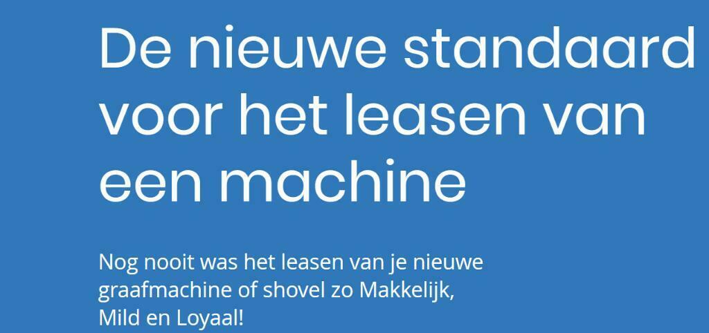 Kraantjeleasen . nl, Zakelijke goederen, Ophalen of Verzenden, Graafmachine