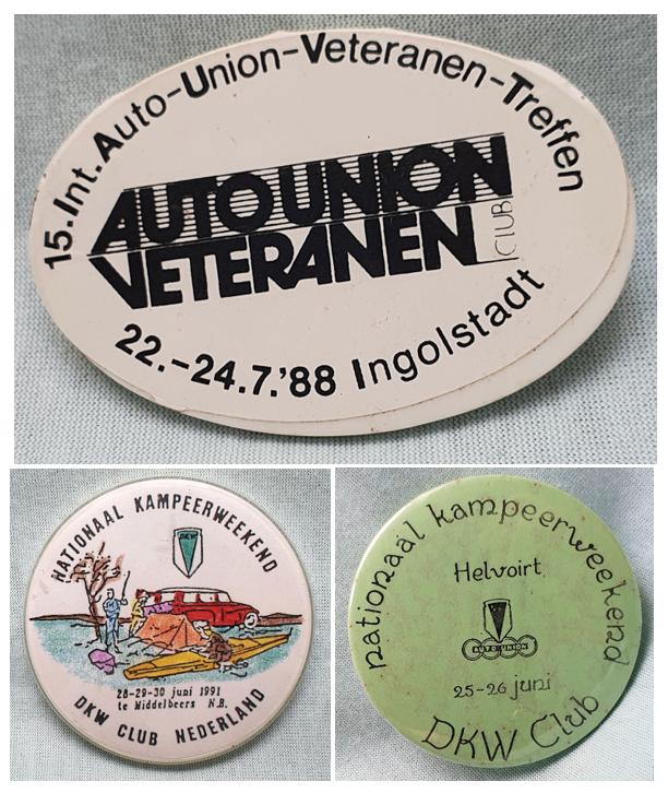 Dkw diverse badges/buttons, Verzenden, Gebruikt, Auto's