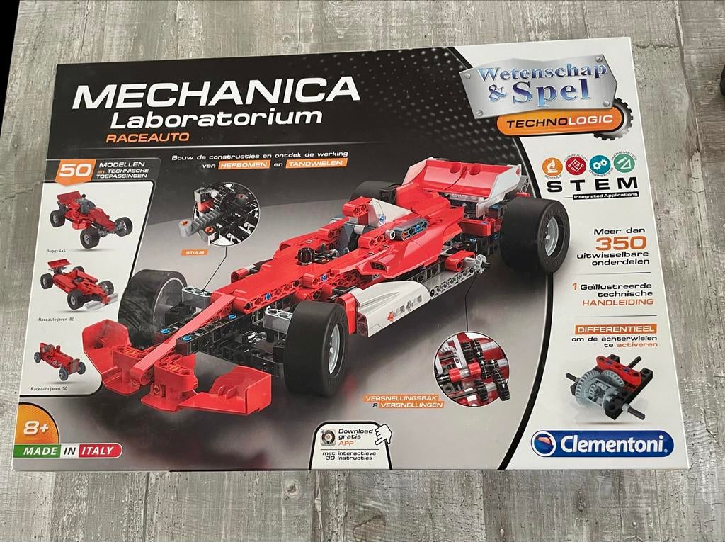 Mechanica Laboratorium Raceauto - Clementoni, Hobby en Vrije tijd, Modelbouw | Auto's en Voertuigen, Zo goed als nieuw, Overige merken