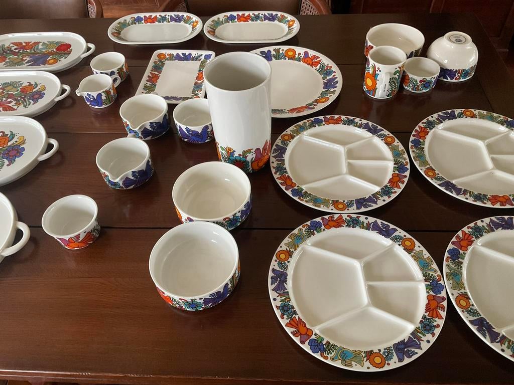 VILLEROY& BOCH ACAPULCO vintage design servies compleet, Ophalen of Verzenden