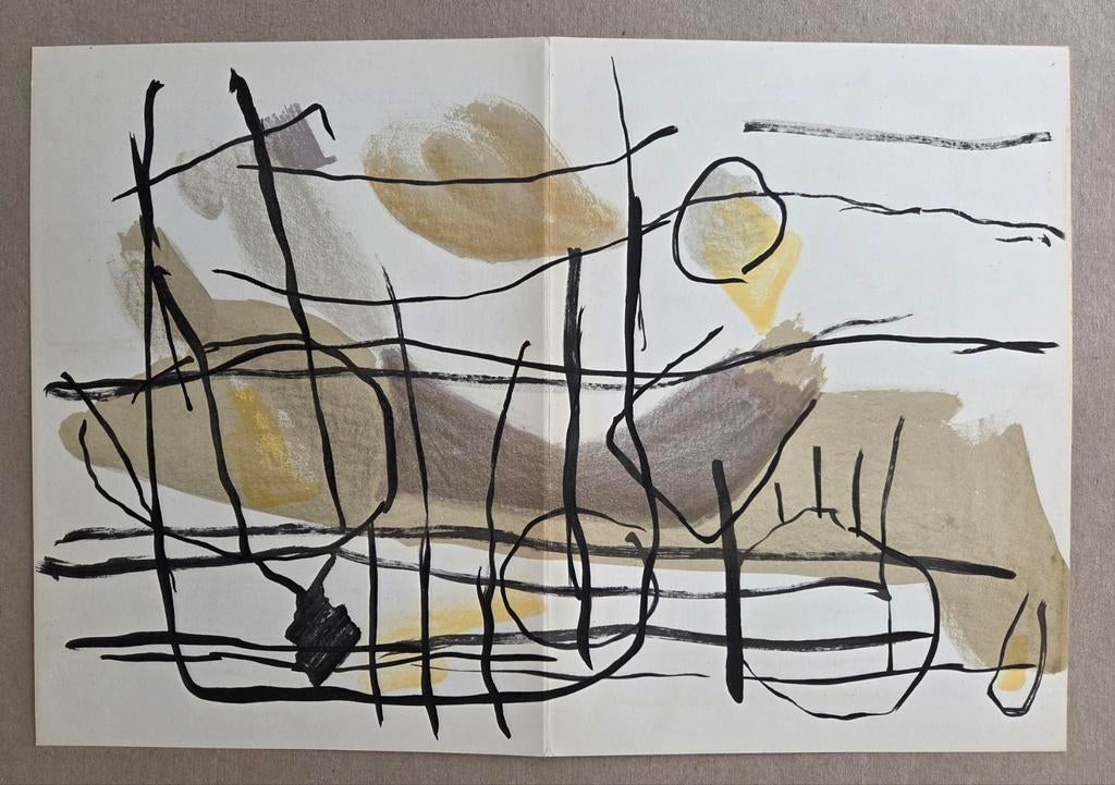 Pierre Tal Coat. Litho. 1956. Modern. Abstract., Ophalen of Verzenden