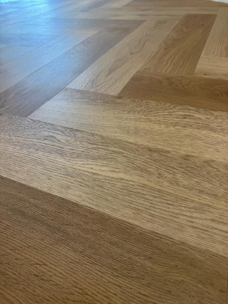 Pvc Visgraat plak wees er snel bij weg=weg, Huis en Inrichting, Stoffering | Vloerbedekking, Ophalen, Zo goed als nieuw, 75 m² of meer