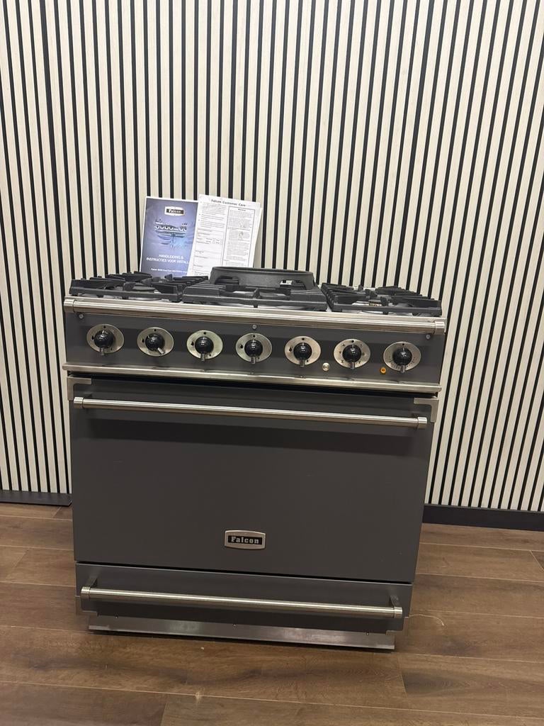Luxe Fornuis Falcon 900S Dual Fuel Gas-elektro 90 cm, Witgoed en Apparatuur, 60 cm of meer, Fornello Esperta, Ophalen of Verzenden