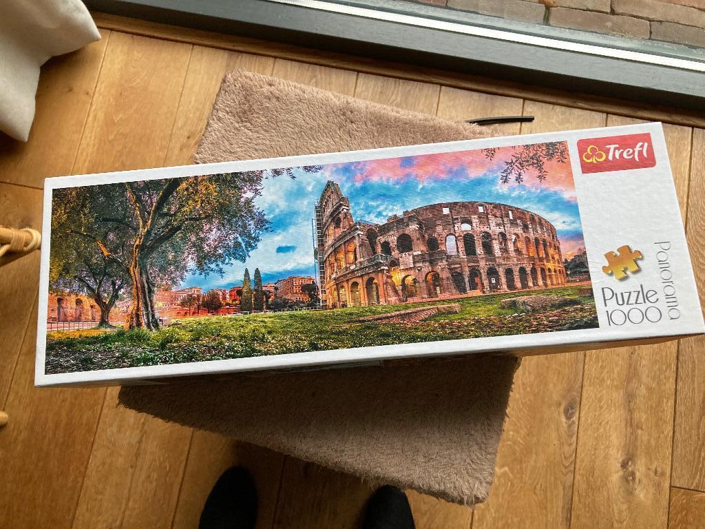 Panorama puzzel 1000 stuks Colosseum, Ophalen of Verzenden, 500 t/m 1500 stukjes, Nieuw, Legpuzzel